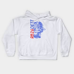 RB26DETT Skyline R34 Engine Kids Hoodie